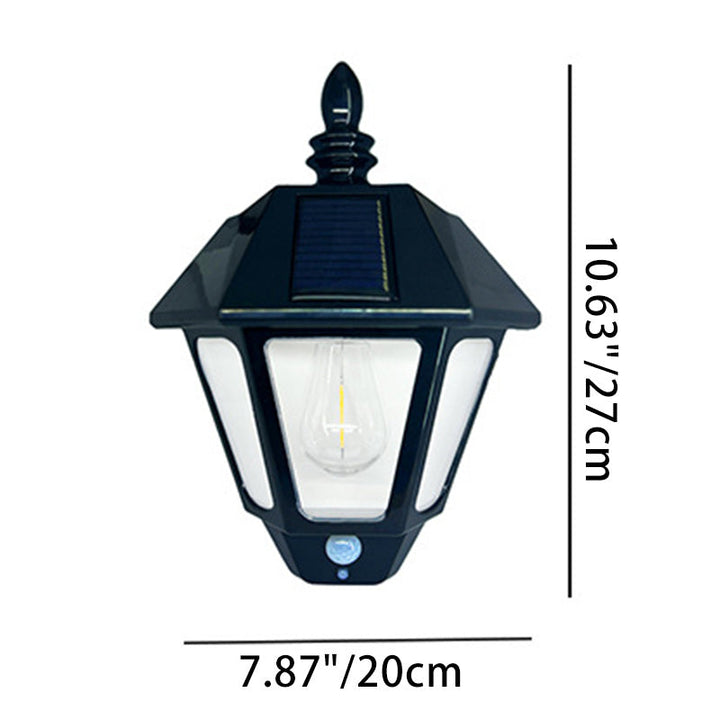Samtidig Retro Sol Vannavstøtende ABS Fyrtårn LED Vegglampe For Utendørs Patios | Luvikno