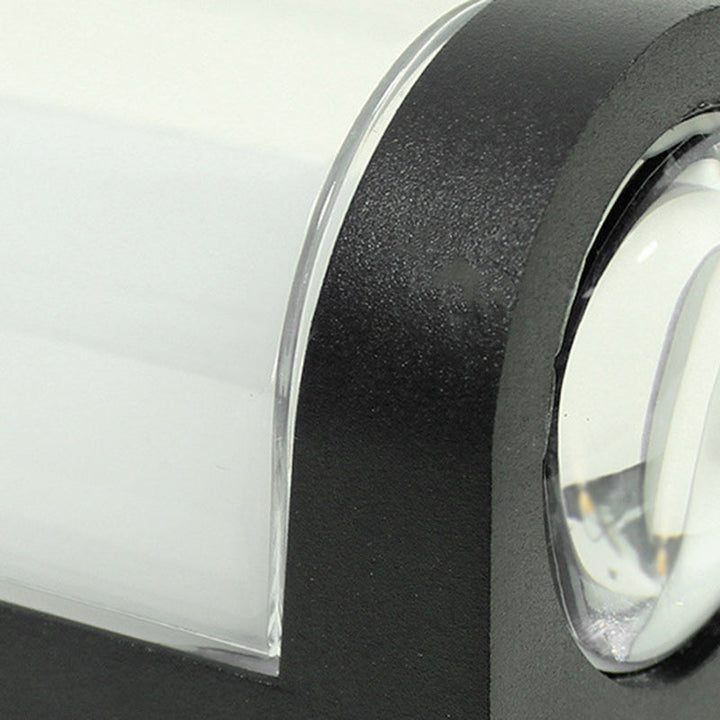 Moderne Enkelhet Vanntett Aluminium PC Sylinder Kuboid LED Vegglampe For Utendørs Patio | Luvikno