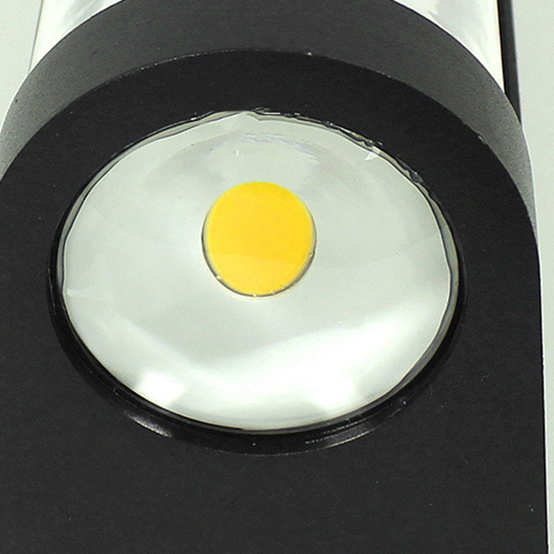 Moderne Enkelhet Vanntett Aluminium PC Sylinder Kuboid LED Vegglampe For Utendørs Patio | Luvikno