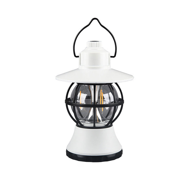 Moderne Retro Vanntett Oppladbar/Batteri ABS PS PP Stål Lantern Henge LED Bordlampe Utendørs Lys For Hage | Luvikno