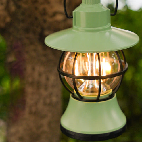 Moderne Retro Vanntett Oppladbar/Batteri ABS PS PP Stål Lantern Henge LED Bordlampe Utendørs Lys For Hage | Luvikno