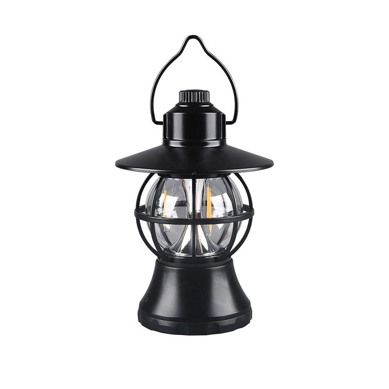 Moderne Retro Vanntett Oppladbar/Batteri ABS PS PP Stål Lantern Henge LED Bordlampe Utendørs Lys For Hage | Luvikno
