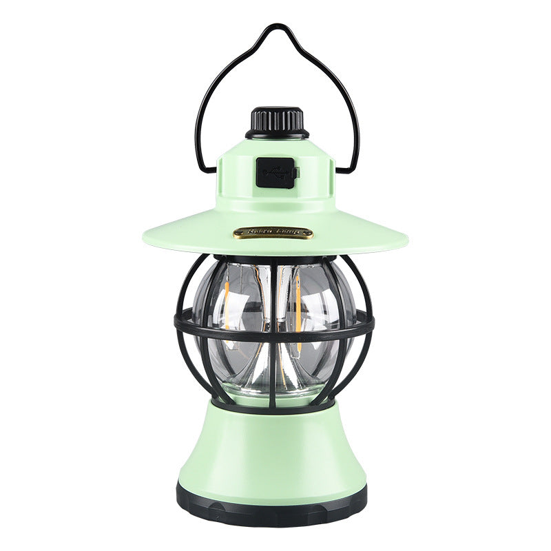 Moderne Retro Vanntett Oppladbar/Batteri ABS PS PP Stål Lantern Henge LED Bordlampe Utendørs Lys For Hage | Luvikno