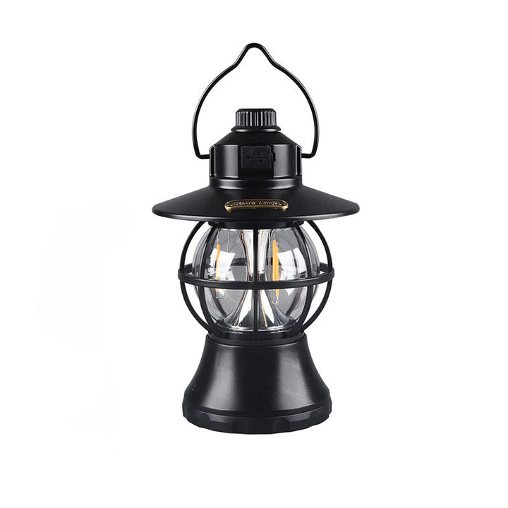Moderne Retro Vanntett Oppladbar/Batteri ABS PS PP Stål Lantern Henge LED Bordlampe Utendørs Lys For Hage | Luvikno