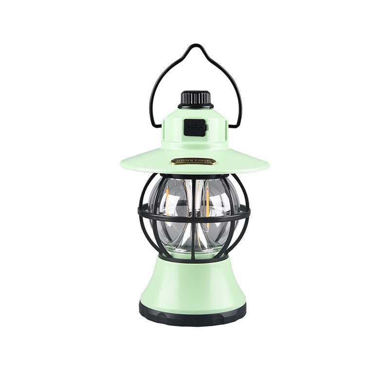 Moderne Retro Vanntett Oppladbar/Batteri ABS PS PP Stål Lantern Henge LED Bordlampe Utendørs Lys For Hage | Luvikno
