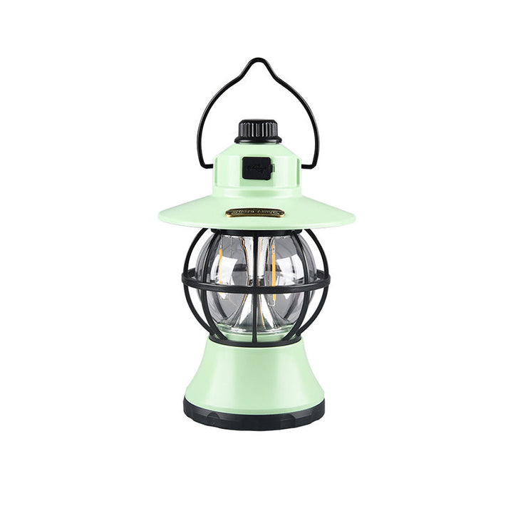 Moderne Retro Vanntett Oppladbar/Batteri ABS PS PP Stål Lantern Henge LED Bordlampe Utendørs Lys For Hage | Luvikno