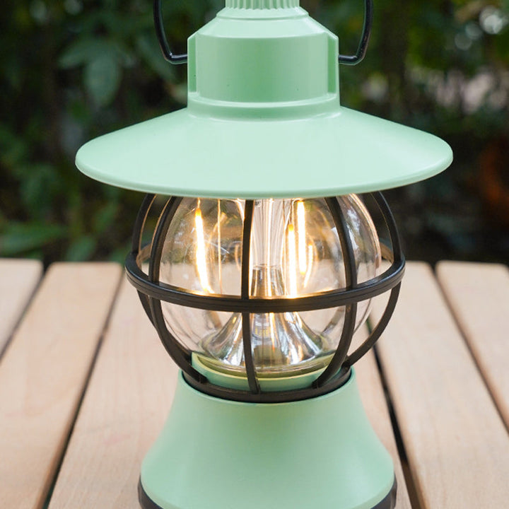 Moderne Retro Vanntett Oppladbar/Batteri ABS PS PP Stål Lantern Henge LED Bordlampe Utendørs Lys For Hage | Luvikno