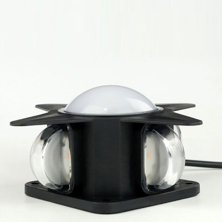 Samtidig Kreativ Vanntett Aluminium Akryl PC Kryss Stjerne LED Vegglampe For Utendørs Patio | Luvikno