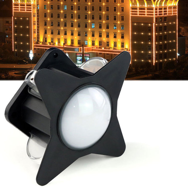 Samtidig Kreativ Vanntett Aluminium Akryl PC Kryss Stjerne LED Vegglampe For Utendørs Patio | Luvikno