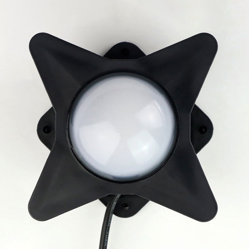 Samtidig Kreativ Vanntett Aluminium Akryl PC Kryss Stjerne LED Vegglampe For Utendørs Patio | Luvikno