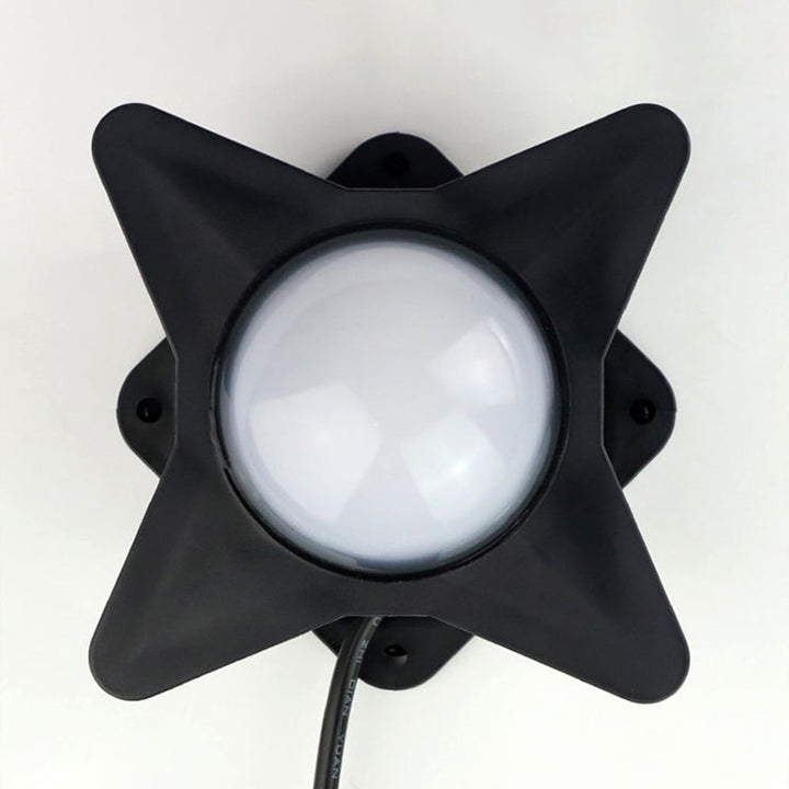 Samtidig Kreativ Vanntett Aluminium Akryl PC Kryss Stjerne LED Vegglampe For Utendørs Patio | Luvikno