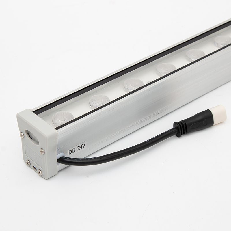 Moderne Enkelhet Vanntett Aluminiumforsterket Glassstripe Rektangulær LED Vegglampe for Utendørs Patio | Luvikno