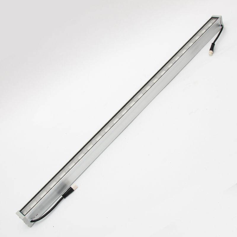 Moderne Enkelhet Vanntett Aluminiumforsterket Glassstripe Rektangulær LED Vegglampe for Utendørs Patio | Luvikno