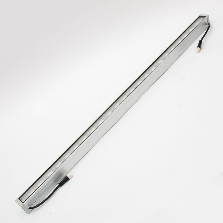 Moderne Enkelhet Vanntett Aluminiumforsterket Glassstripe Rektangulær LED Vegglampe for Utendørs Patio | Luvikno