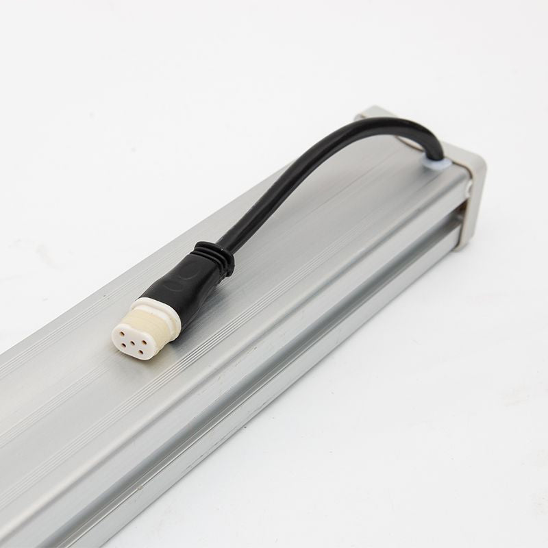 Moderne Enkelhet Vanntett Aluminiumforsterket Glassstripe Rektangulær LED Vegglampe for Utendørs Patio | Luvikno