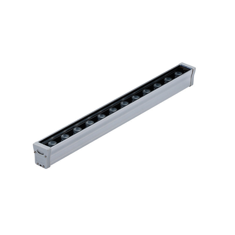 Moderne Enkelhet Vanntett Aluminiumforsterket Glassstripe Rektangulær LED Vegglampe for Utendørs Patio | Luvikno