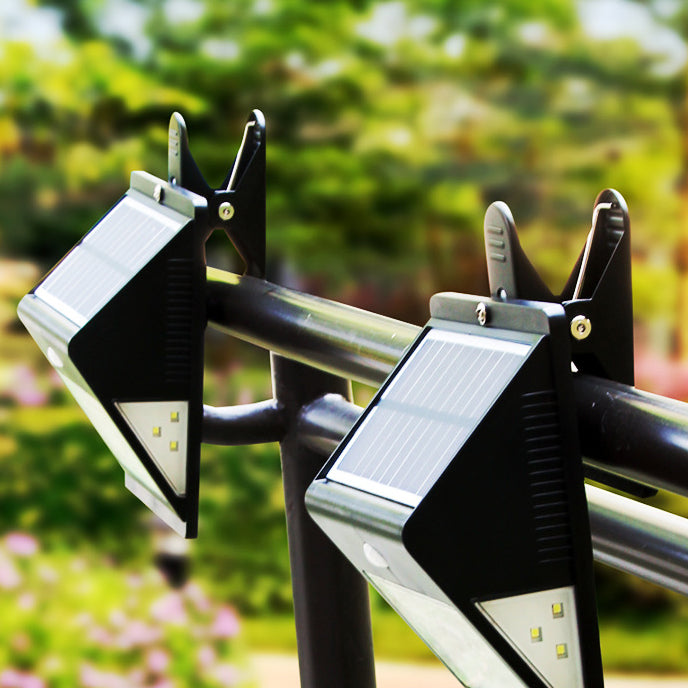 Moderne Enkelhet Sol Vannavstøtende Trekant ABS PC Menneskesensor LED Vegglampe Utendørs Lys For Utendørs Terrasse | Luvikno