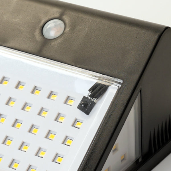 Moderne Enkelhet Sol Vannavstøtende Trekant ABS PC Menneskesensor LED Vegglampe Utendørs Lys For Utendørs Terrasse | Luvikno