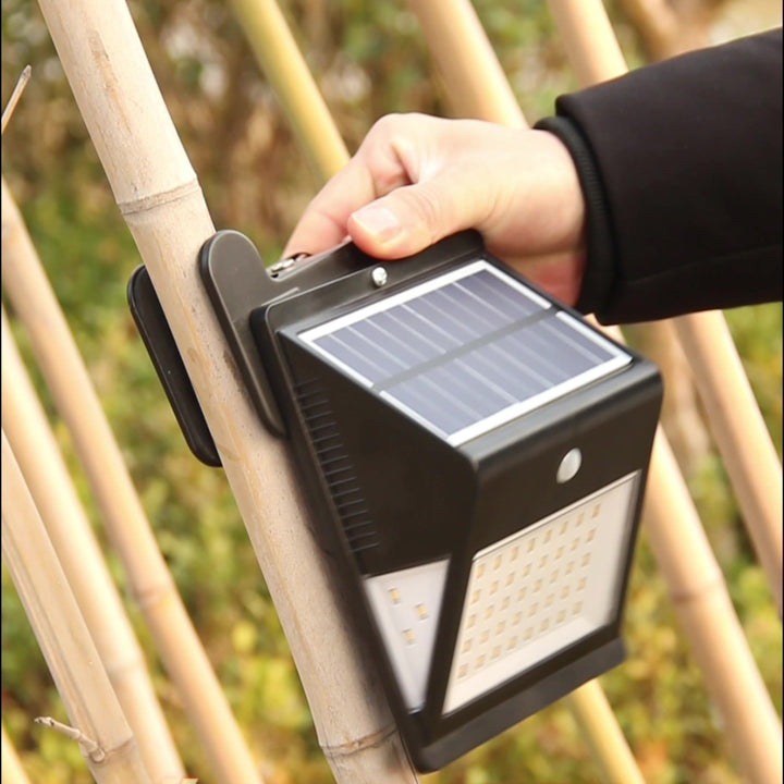 Moderne Enkelhet Sol Vannavstøtende Trekant ABS PC Menneskesensor LED Vegglampe Utendørs Lys For Utendørs Terrasse | Luvikno