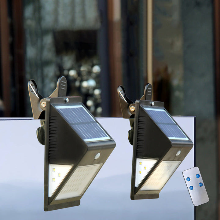 Moderne Enkelhet Sol Vannavstøtende Trekant ABS PC Menneskesensor LED Vegglampe Utendørs Lys For Utendørs Terrasse | Luvikno