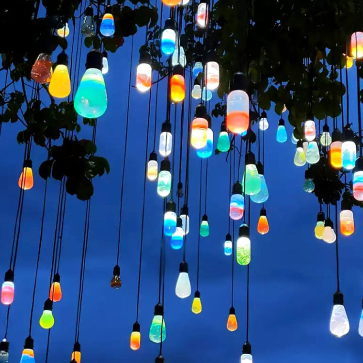 Moderne Art Deco Vanntett Harpiks Dråpe Ball LED Utendørs Lys Landskapsbelysning For Hage | Luvikno