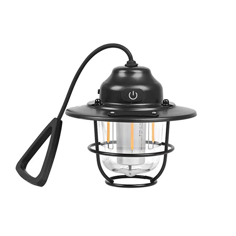 Moderne Retro Oppladbar Vanntett Jern Silika ABS PC Strobile LED Utendørs Lys For Hage | Luvikno