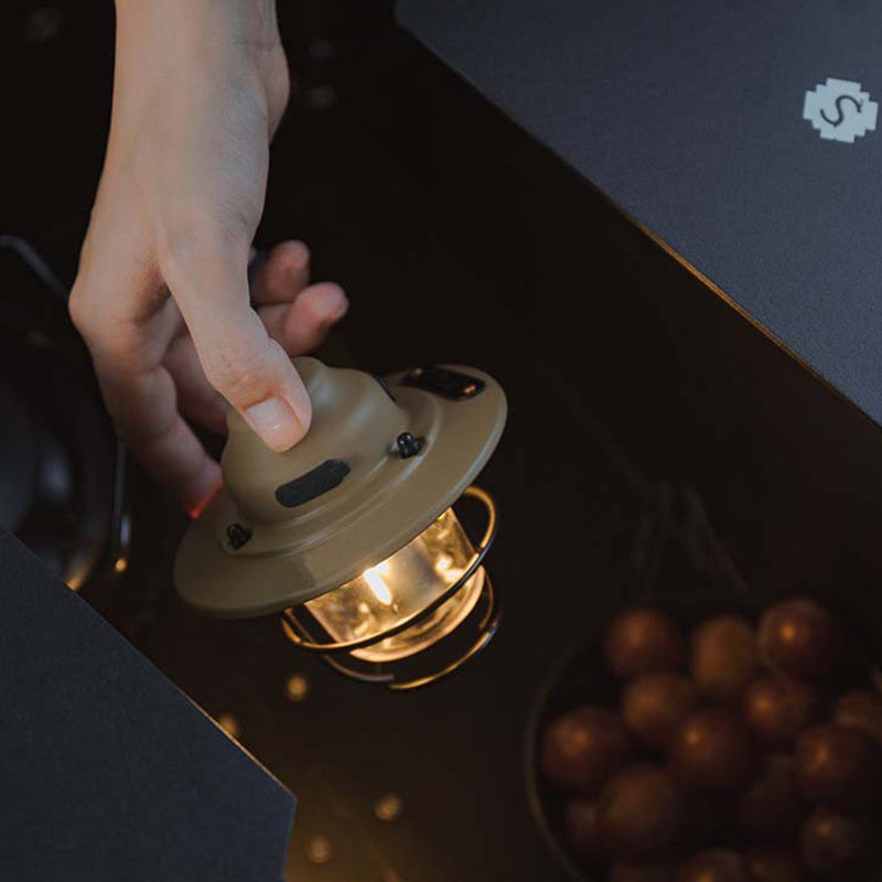 Moderne Retro Oppladbar Vanntett Jern Silika ABS PC Strobile LED Utendørs Lys For Hage | Luvikno