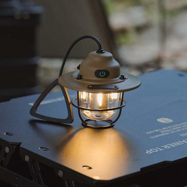 Moderne Retro Oppladbar Vanntett Jern Silika ABS PC Strobile LED Utendørs Lys For Hage | Luvikno