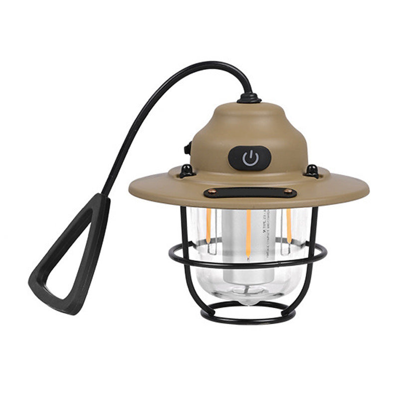 Moderne Retro Oppladbar Vanntett Jern Silika ABS PC Strobile LED Utendørs Lys For Hage | Luvikno