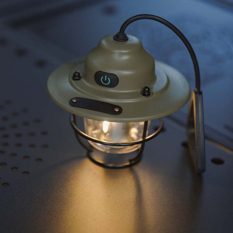 Moderne Retro Oppladbar Vanntett Jern Silika ABS PC Strobile LED Utendørs Lys For Hage | Luvikno