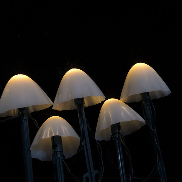 Samtidig Kreativ Solcellebatteri Vanntett PVC Sopp LED Utendørsbelysning Landskapsbelysning For Hage | Luvikno
