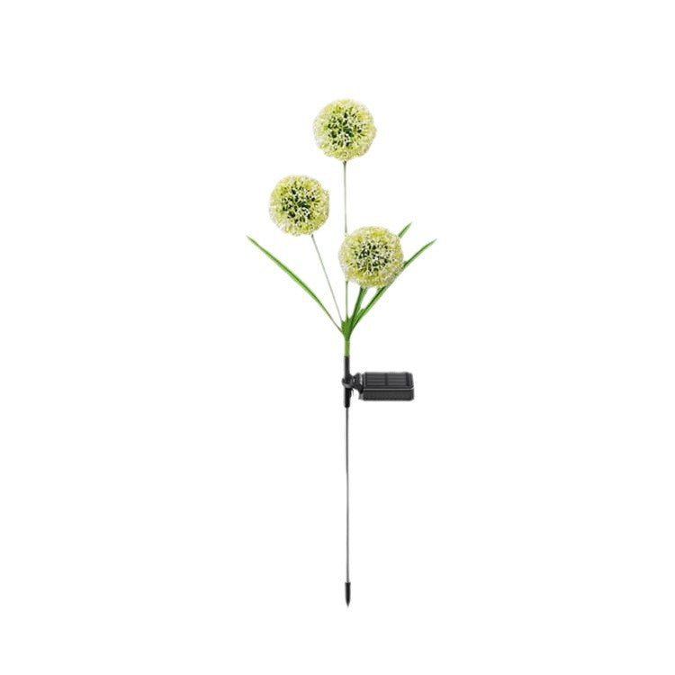 Moderne Art Deco Sol Vannavstøtende Rustfritt Stål ABS Kobbertråd Dandelion Plante Ball Bakke Plugg LED Utendørs Lys Landskapsbelysning For Hage | Luvikno