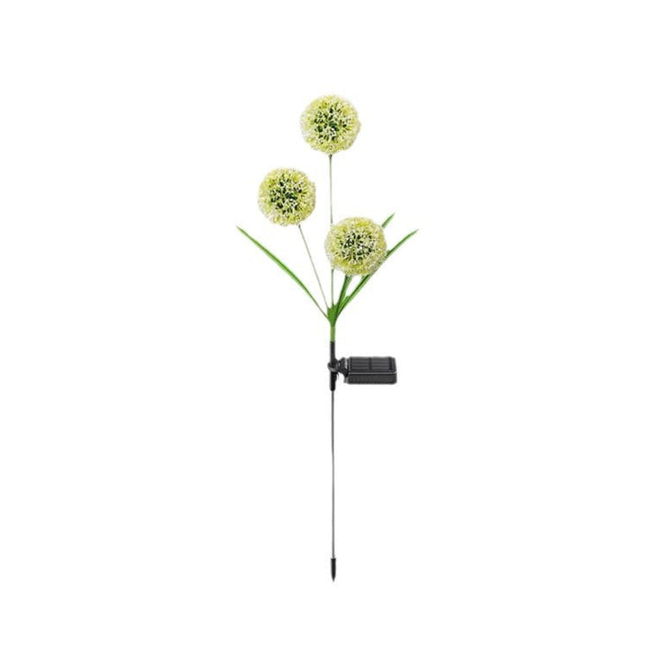 Moderne Art Deco Sol Vannavstøtende Rustfritt Stål ABS Kobbertråd Dandelion Plante Ball Bakke Plugg LED Utendørs Lys Landskapsbelysning For Hage | Luvikno