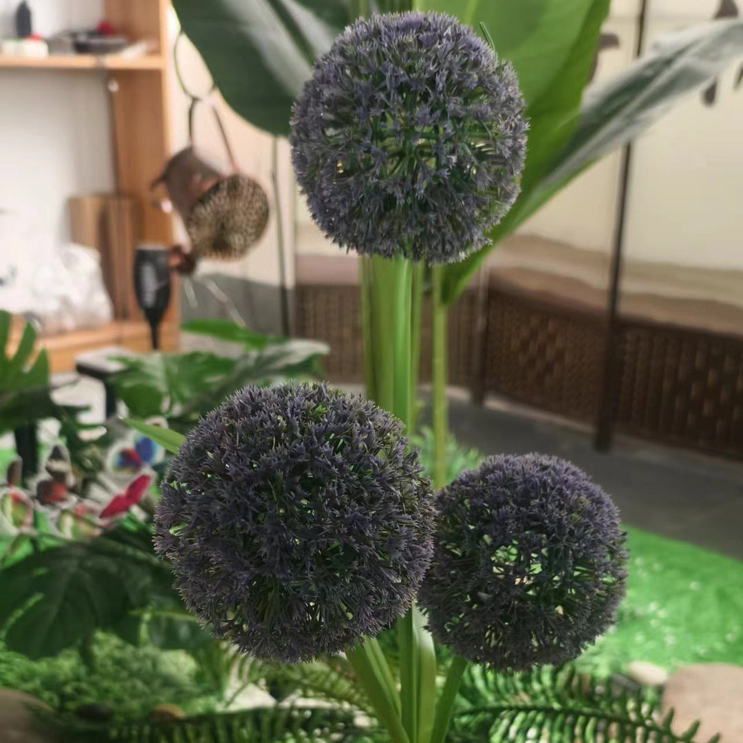 Moderne Art Deco Sol Vannavstøtende Rustfritt Stål ABS Kobbertråd Dandelion Plante Ball Bakke Plugg LED Utendørs Lys Landskapsbelysning For Hage | Luvikno