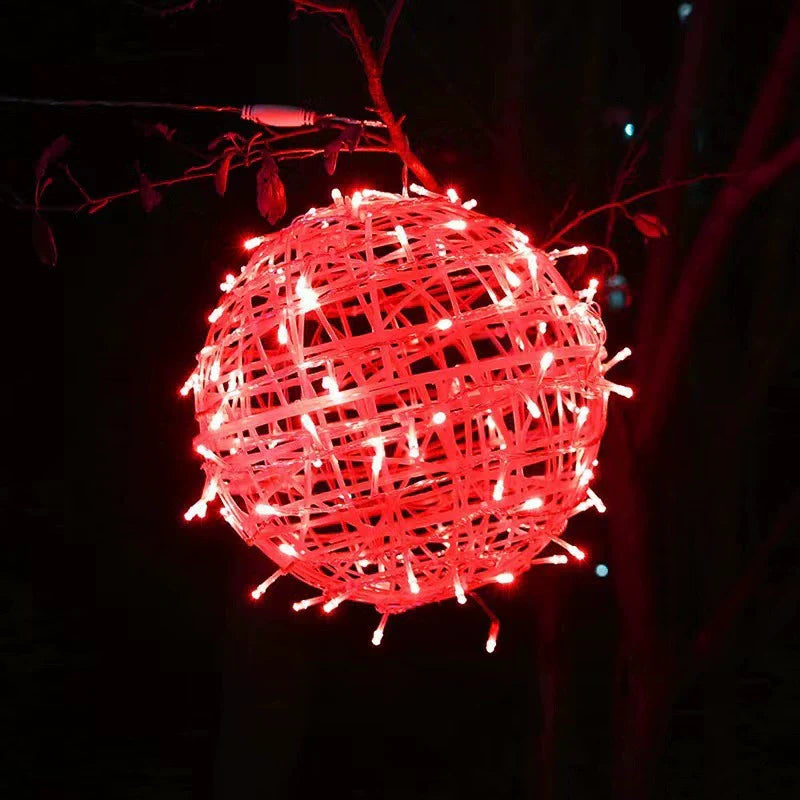 Moderne Art Deco Vanntett PVC Hengeball Dekorasjon LED Utendørs Pendellampe Utendørs Lys For Hage | Luvikno