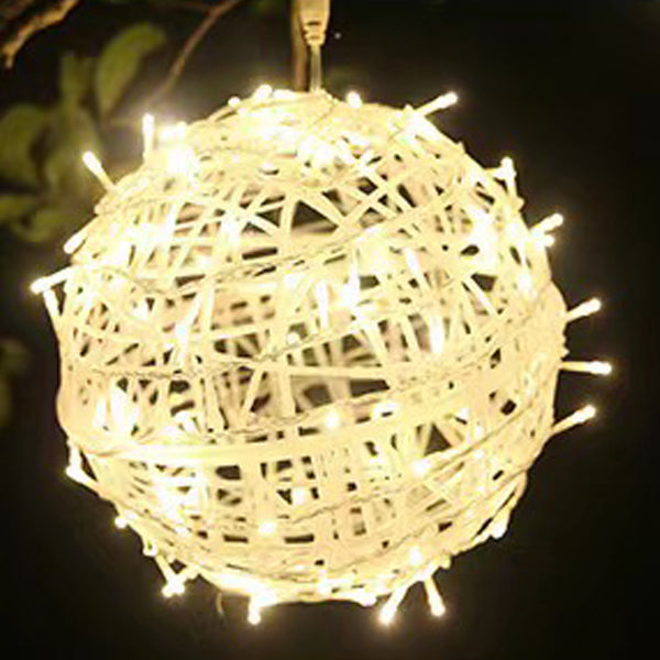 Moderne Art Deco Vanntett PVC Hengeball Dekorasjon LED Utendørs Pendellampe Utendørs Lys For Hage | Luvikno