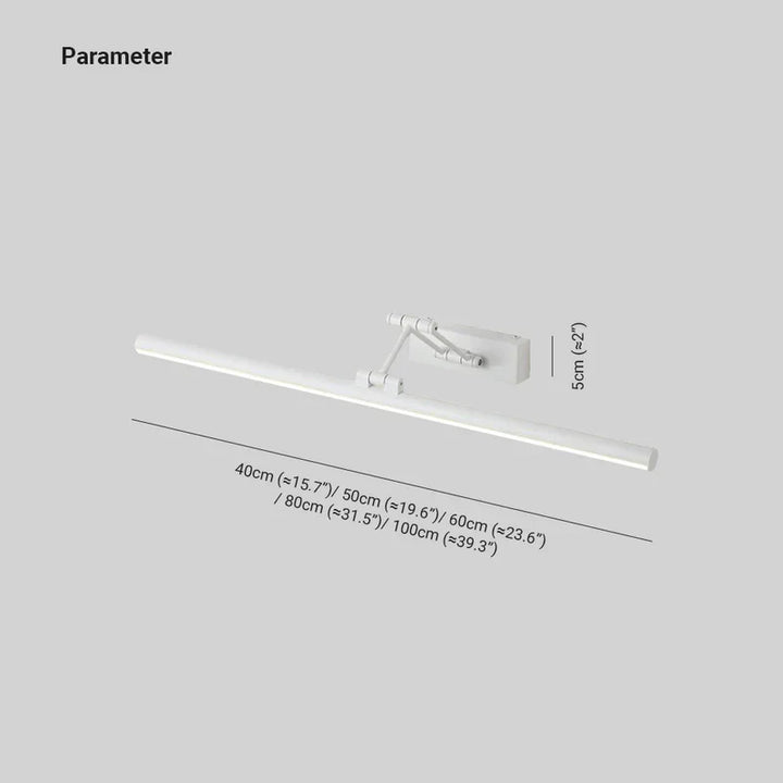 Edge Minimalistisk LED Vegglampe Svart/Hvit | Moderne Design for Bad & Innendørs Rom | Metall & Akryl | Luvikno