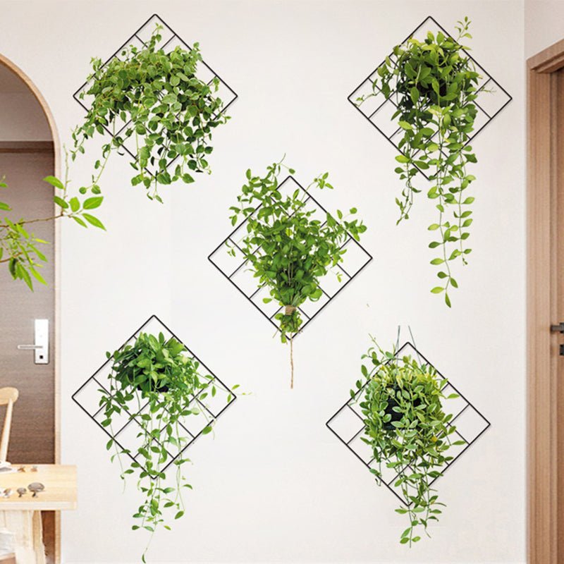 for planter illusjon av realistiske planter stilfullt dekorere | Luvikno