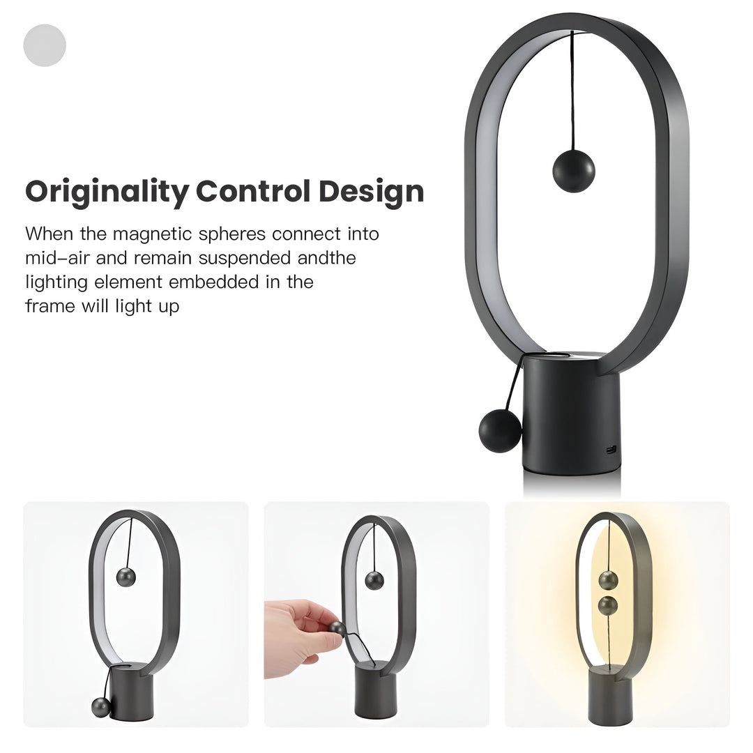 Luvikno | Elegant LED BalanceGlow Lampe – Forfinet Atmosfære & USB-lading