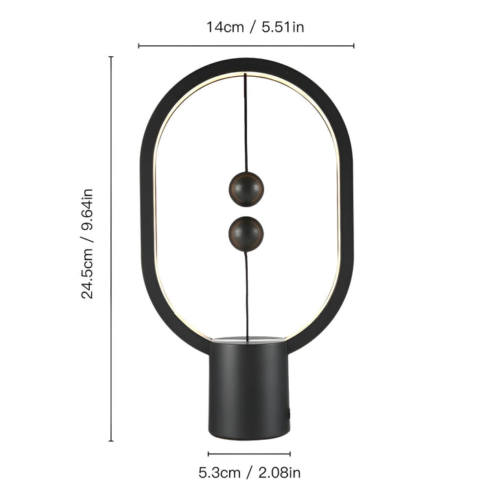 Luvikno | Elegant LED BalanceGlow Lampe – Forfinet Atmosfære & USB-lading
