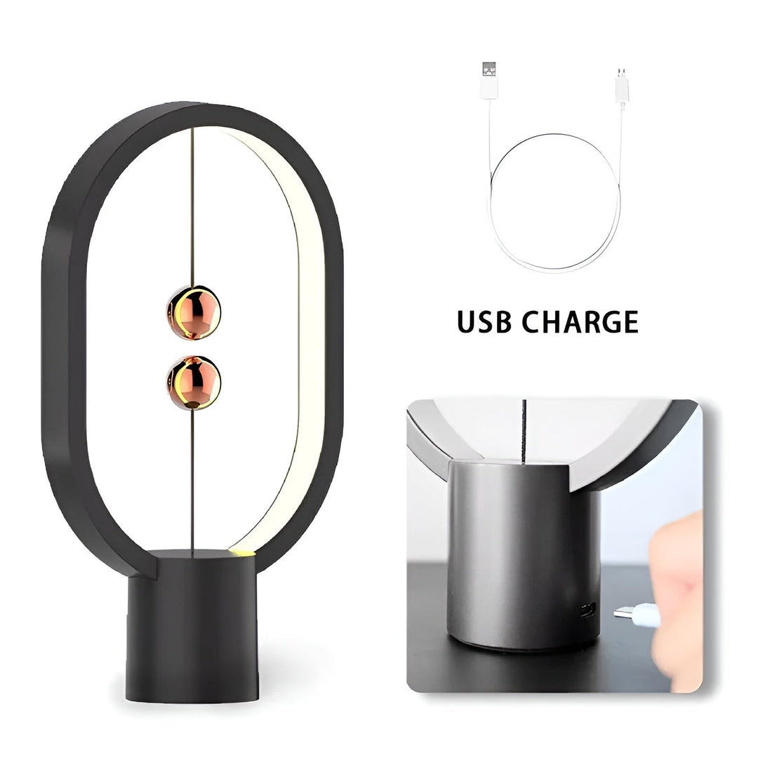 Luvikno | Elegant LED BalanceGlow Lampe – Forfinet Atmosfære & USB-lading
