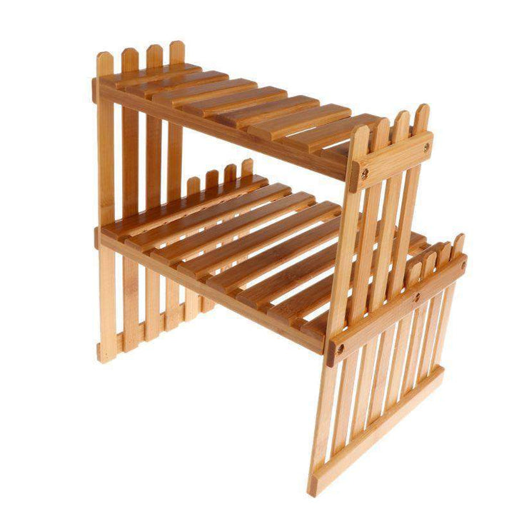 Bamboo Flowers Plants Shelf Luvikno