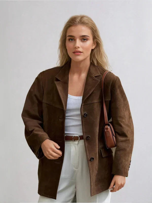 Luvik | Lær blazer Banbury