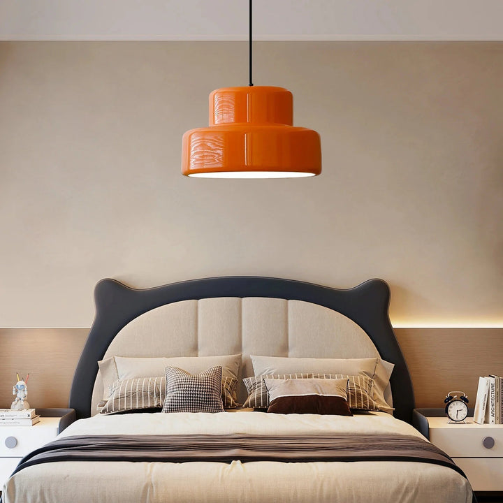 Luvikno | Bauhaus Glow Light - Fortryllende oransje pendellampe til spisestuen