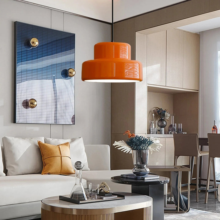 Luvikno | Bauhaus Glow Light - Fortryllende oransje pendellampe til spisestuen