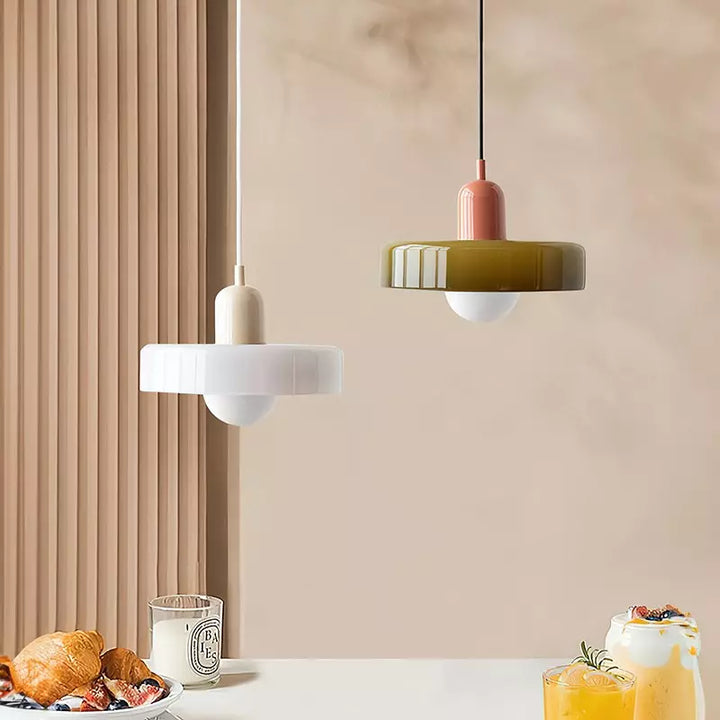 Fargerik Bauhaus-stil Pendellampe - StiloGlas | Luvikno