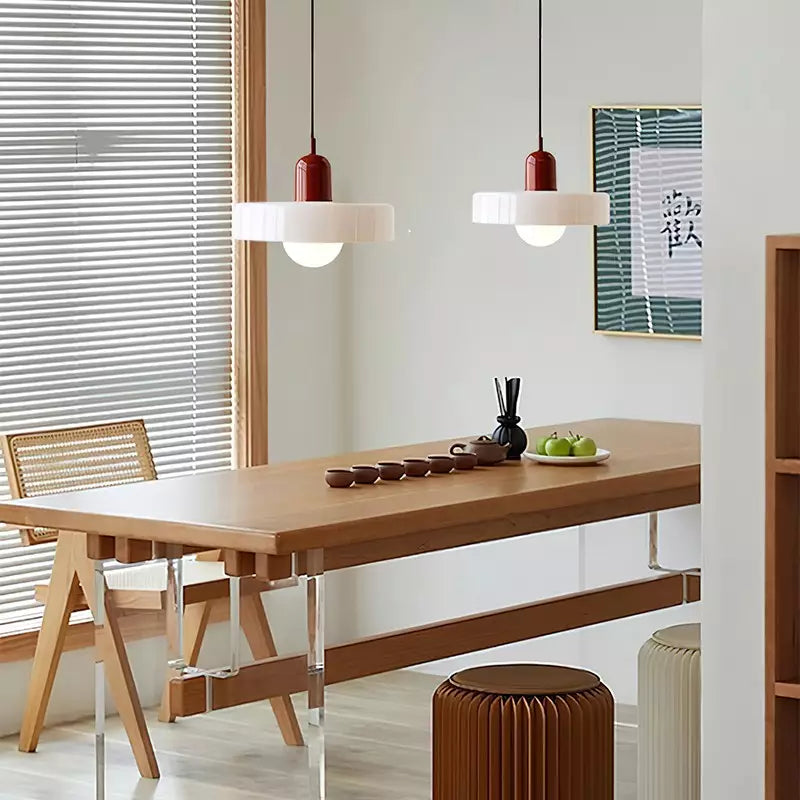 Fargerik Bauhaus-Stil Pendellampe - StiloGlas | Luvikno