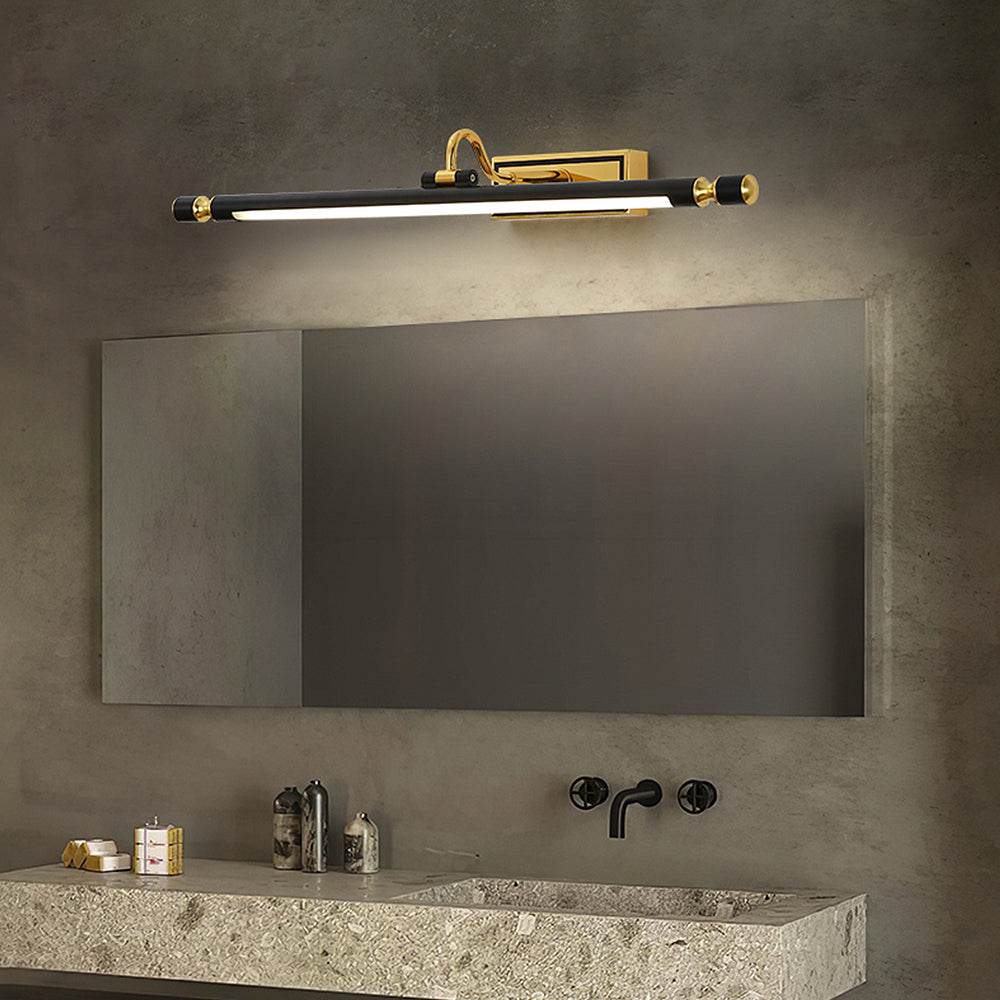 Luksus svart-gull speillampe – LumoGold | Luvikno