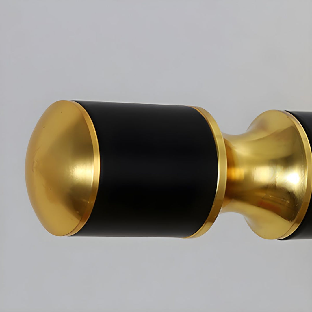 Luksus svart-gull speillampe – LumoGold | Luvikno