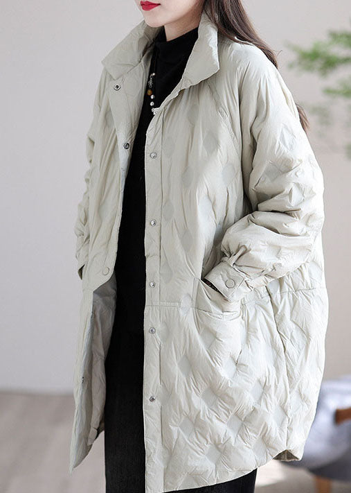 Luvik | Beige Nappet Hot Fritid Vinter And Dunjakker